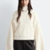 Pull en maille torsadée mélange mohair