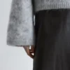 Pull en maille torsadée mélange mohair