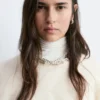 Pull en maille torsadée mélange mohair