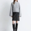 Pull en maille torsadée mélange mohair