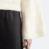 Pull en maille torsadée mélange mohair