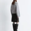 Pull en maille torsadée mélange mohair