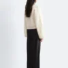 Pull en maille torsadée mélange mohair