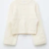 Pull en maille torsadée mélange mohair