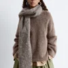 Pull en mélange de mohair
