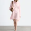 Robe chemise à taille basse