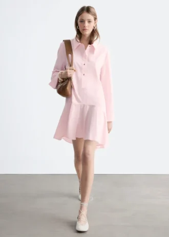 Robe chemise à taille basse