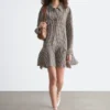 Robe chemise à taille basse
