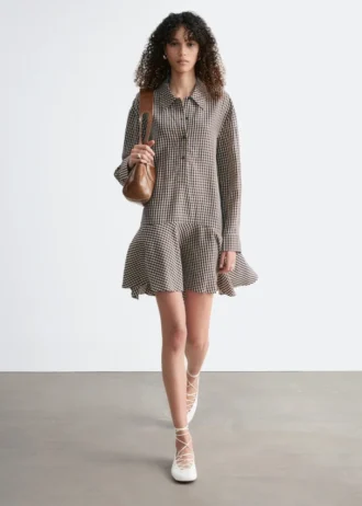 Robe chemise à taille basse