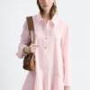 Robe chemise à taille basse