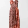 Robe longue à bretelles
