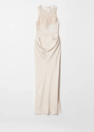 Robe longue brodée