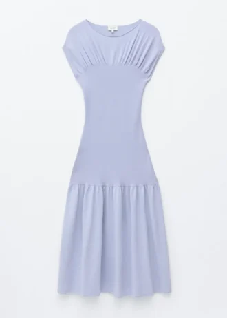 Robe longue à empiècements