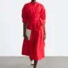 Robe longue en coton