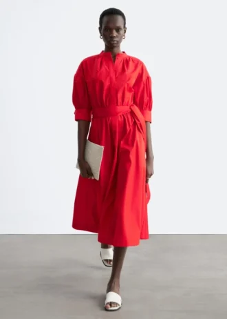 Robe longue en coton