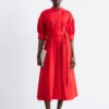 Robe longue en coton
