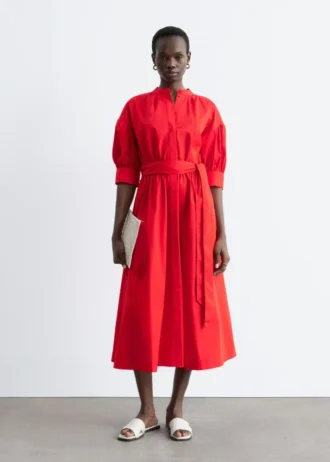 Robe longue en coton
