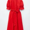 Robe longue en coton