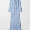 Robe longue en jacquard