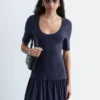 Robe longue en jersey
