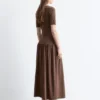 Robe longue en jersey