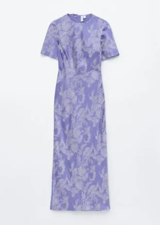 Robe longue en viscose à motif cachemire