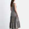 Robe longue à volants