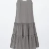 Robe longue à volants