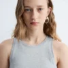 Robe midi asymétrique à volants