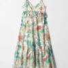 Robe midi à bretelles
