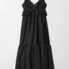 Robe midi à bretelles