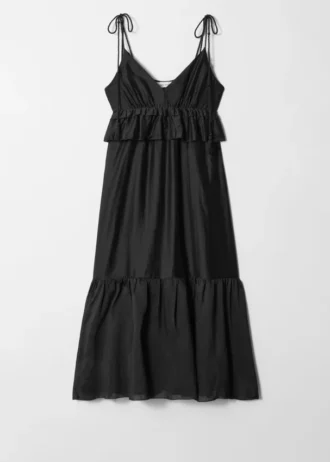 Robe midi à bretelles