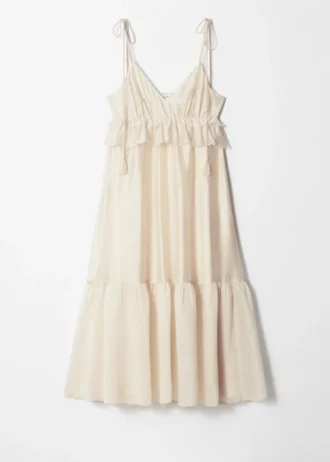 Robe midi à bretelles