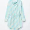 Robe midi à col bénitier imprimée