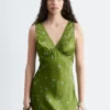 Robe midi à col en V