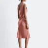 Robe midi à col en V