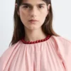 Robe midi à cordons