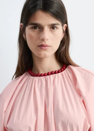 Robe midi à cordons