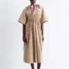 Robe midi à cordons