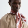 Robe midi à cordons