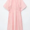 Robe midi à cordons