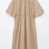 Robe midi à cordons