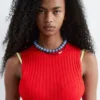 Robe midi côtelée