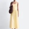 Robe midi côtelée