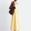 Robe midi côtelée