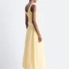 Robe midi côtelée