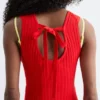 Robe midi côtelée