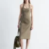 Robe midi à dos nu