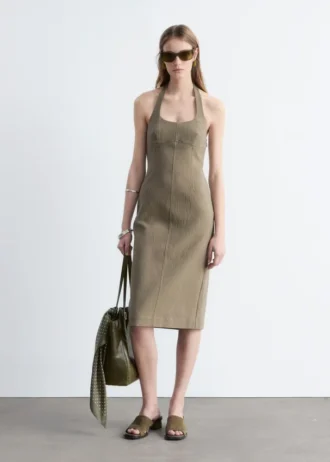 Robe midi à dos nu