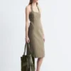 Robe midi à dos nu